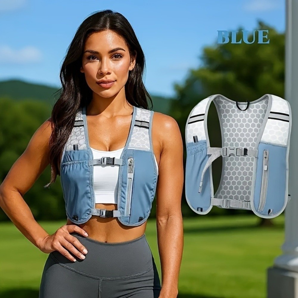 Reflective Cycling Vest - Su geçirmez Naylon Koşu Su Şişesi