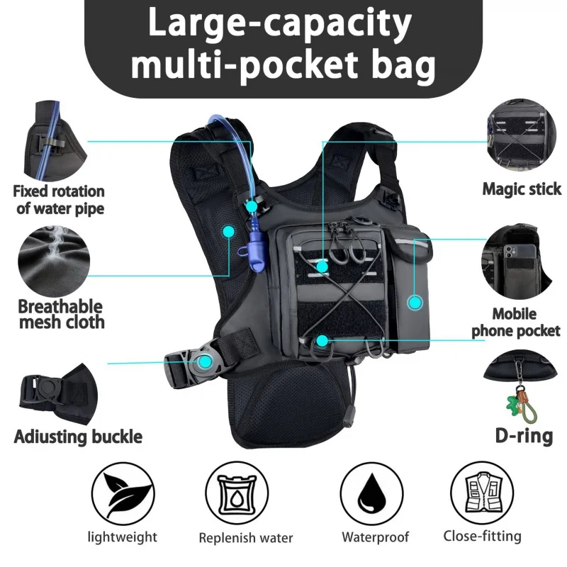 Reflective Cycling Vest - ​ Yüksek Kaliteli Taktik Yelek Göğüs
