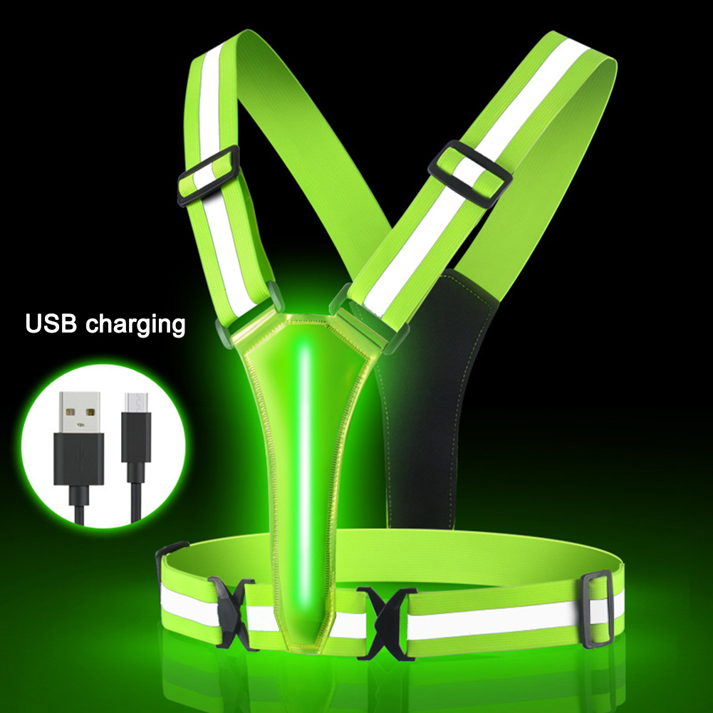 LED koşu atleti USB şarj edile - Reflective Cycling Vest incelemesi ve fiyatı