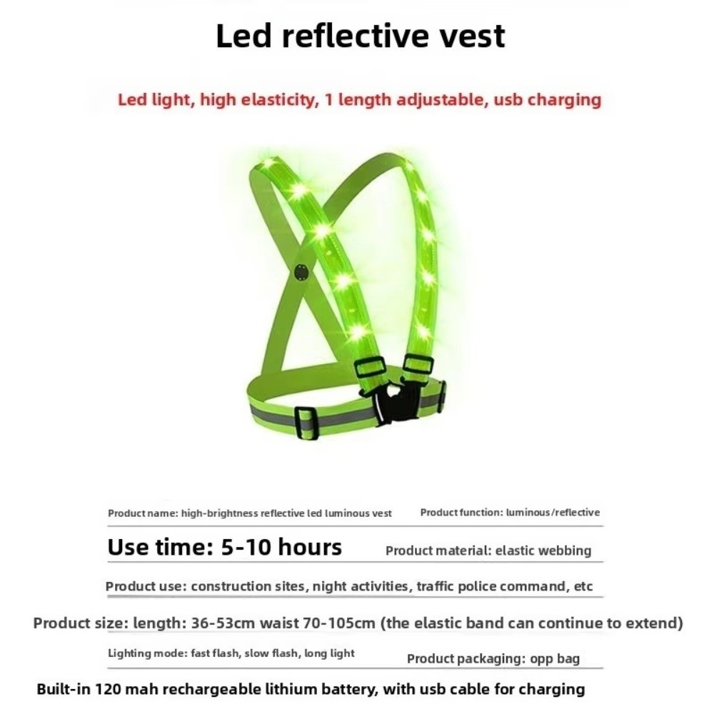 Yeni Polyester LED Güvenlik Ye - Reflective Cycling Vest incelemesi ve fiyatı