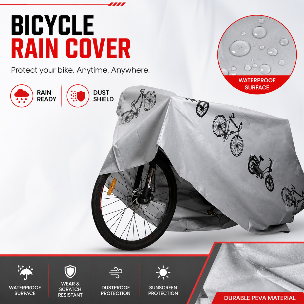 PINMOAP Evrensel Bisiklet Yağm - Cycling Gear Organizer Bag incelemesi ve fiyatı